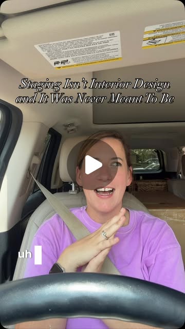 Avery discussing the difference between staging and interior design